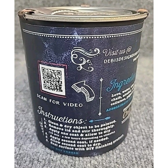 NEW Debi's Design Diary DIY Paint Fire Starter 32 fl oz Chalk Paint Quart orange - Picture 3 of 4